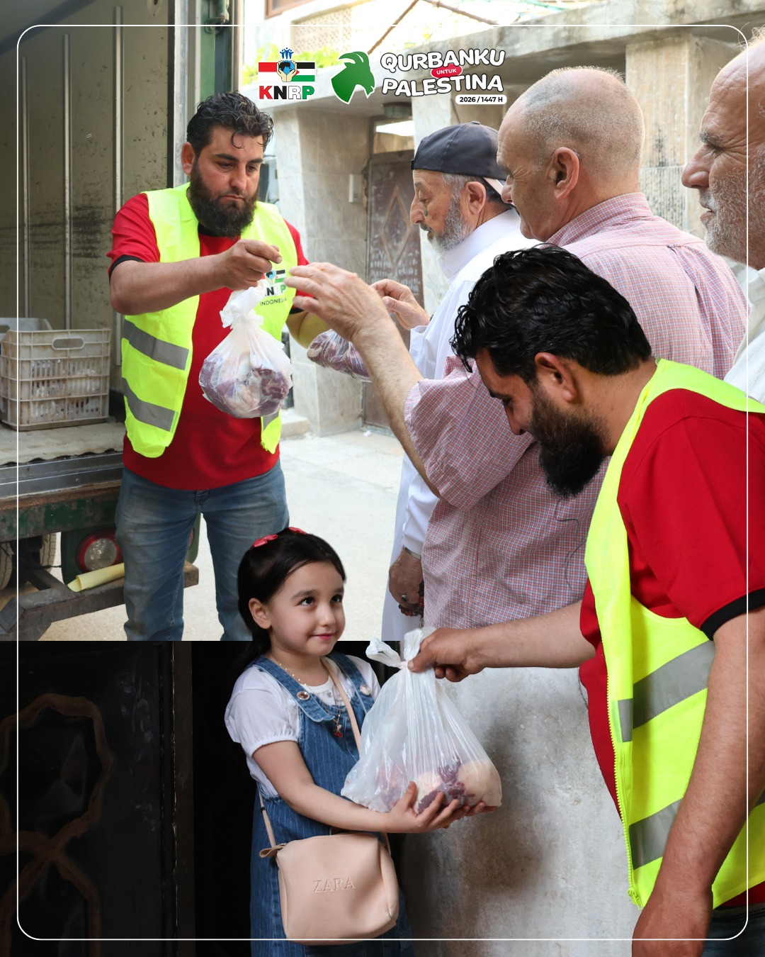 Distribusi Daging Qurban di Kamp Neirab Suriah untuk 5.328 Jiwa, 27 Mei 2026